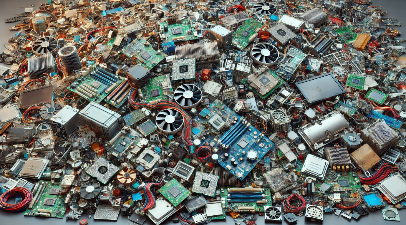 Old electronics accumulating and contributing to e-waste